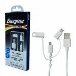 Cable 3in1 Lightning Micro USB Type-C 1m Energizer